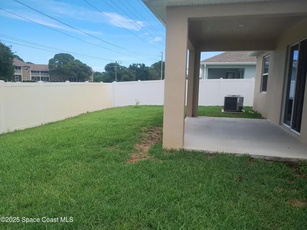 a view of a garden from a window