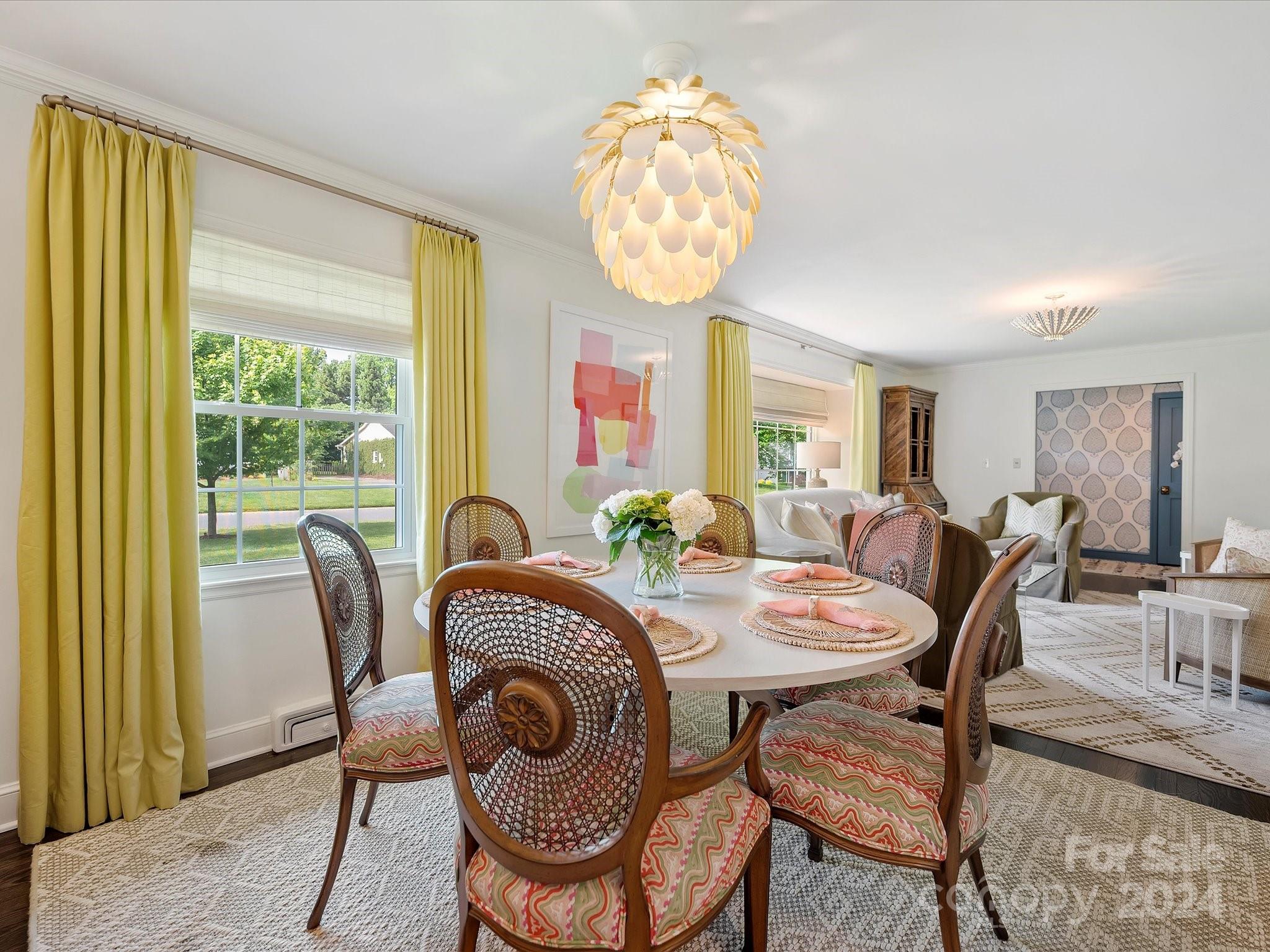 3401 Eastburn Road Charlotte, NC 28210 - Photo 8 of 43 a view of a dining room with furniture window and outside view