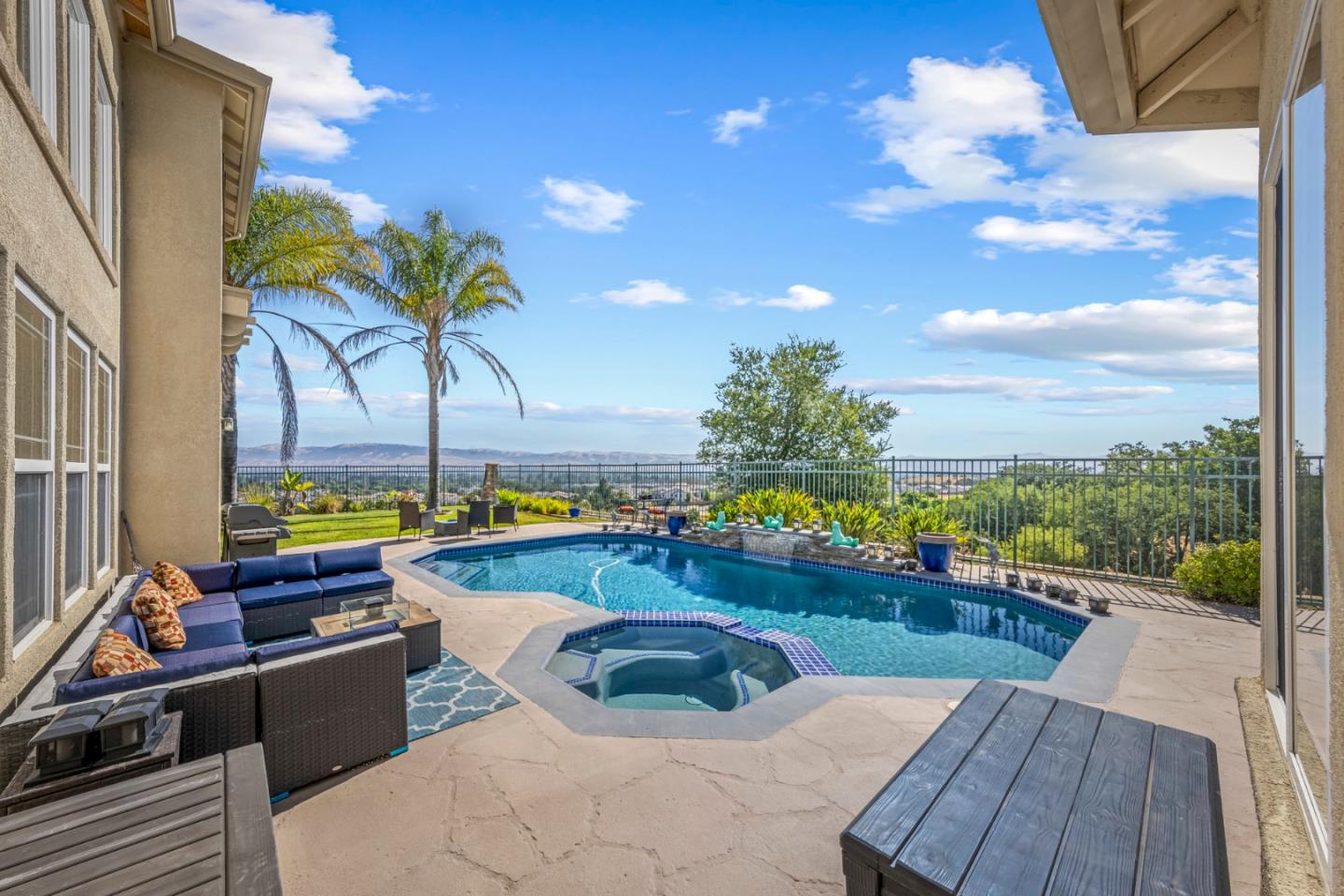 6850 Eagle Ridge Drive Gilroy, CA 95020 - Photo 31 of 51 a view of swimming pool with seating area and furniture