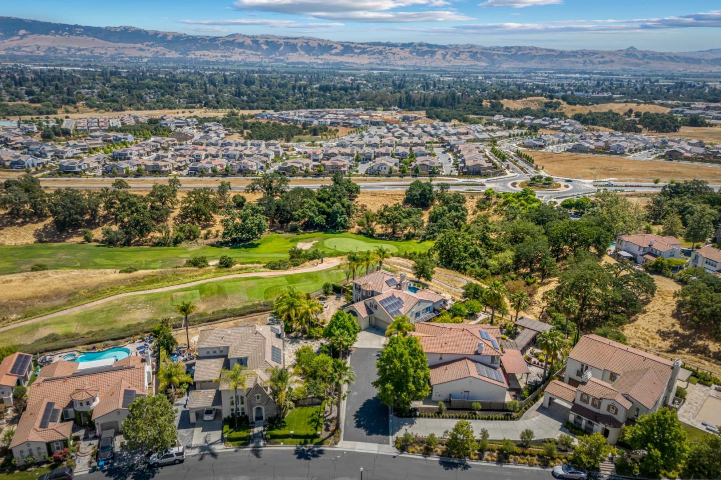 6850 Eagle Ridge Drive Gilroy, CA 95020 - Photo 36 of 51 an aerial view of residential houses with outdoor space and parking