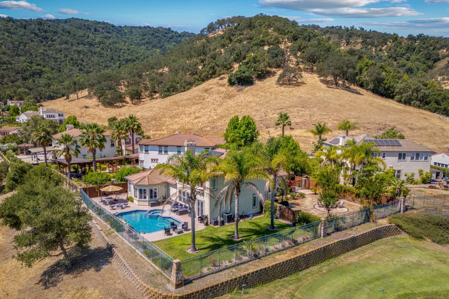 6850 Eagle Ridge Drive Gilroy, CA 95020 - Photo 46 of 51 a view of a house with a yard and sitting area
