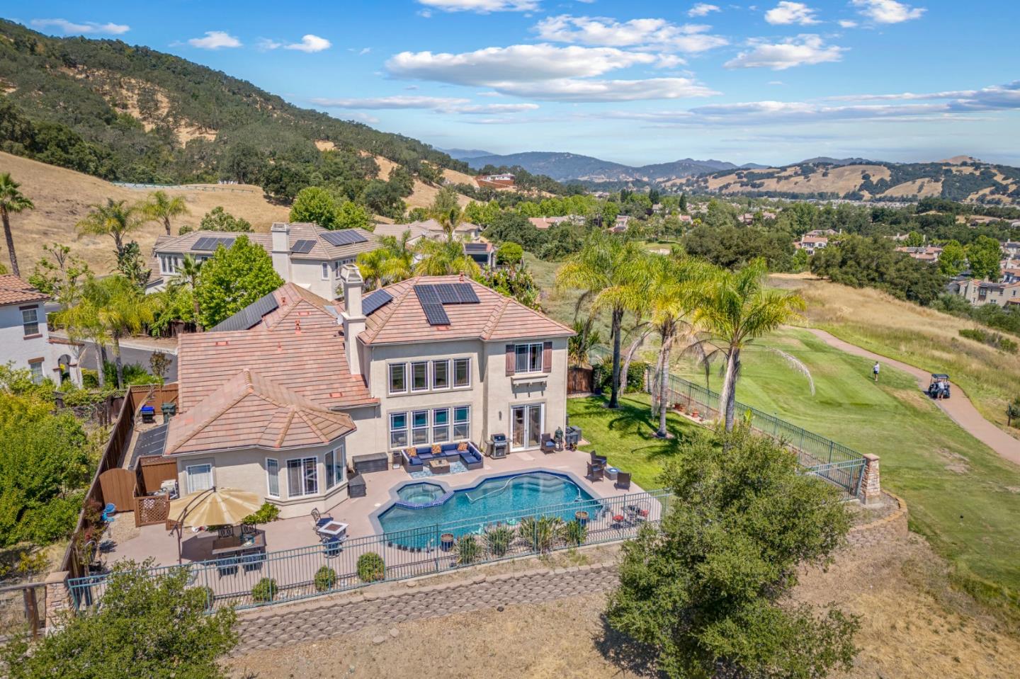 6850 Eagle Ridge Drive Gilroy, CA 95020 - Photo 47 of 51 an aerial view of a house with a garden