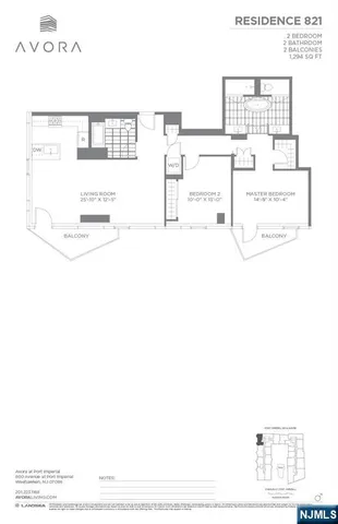 $1,279,888 | 800 Ave At Port Imperial, Unit 821, Weehawken, NJ 07086