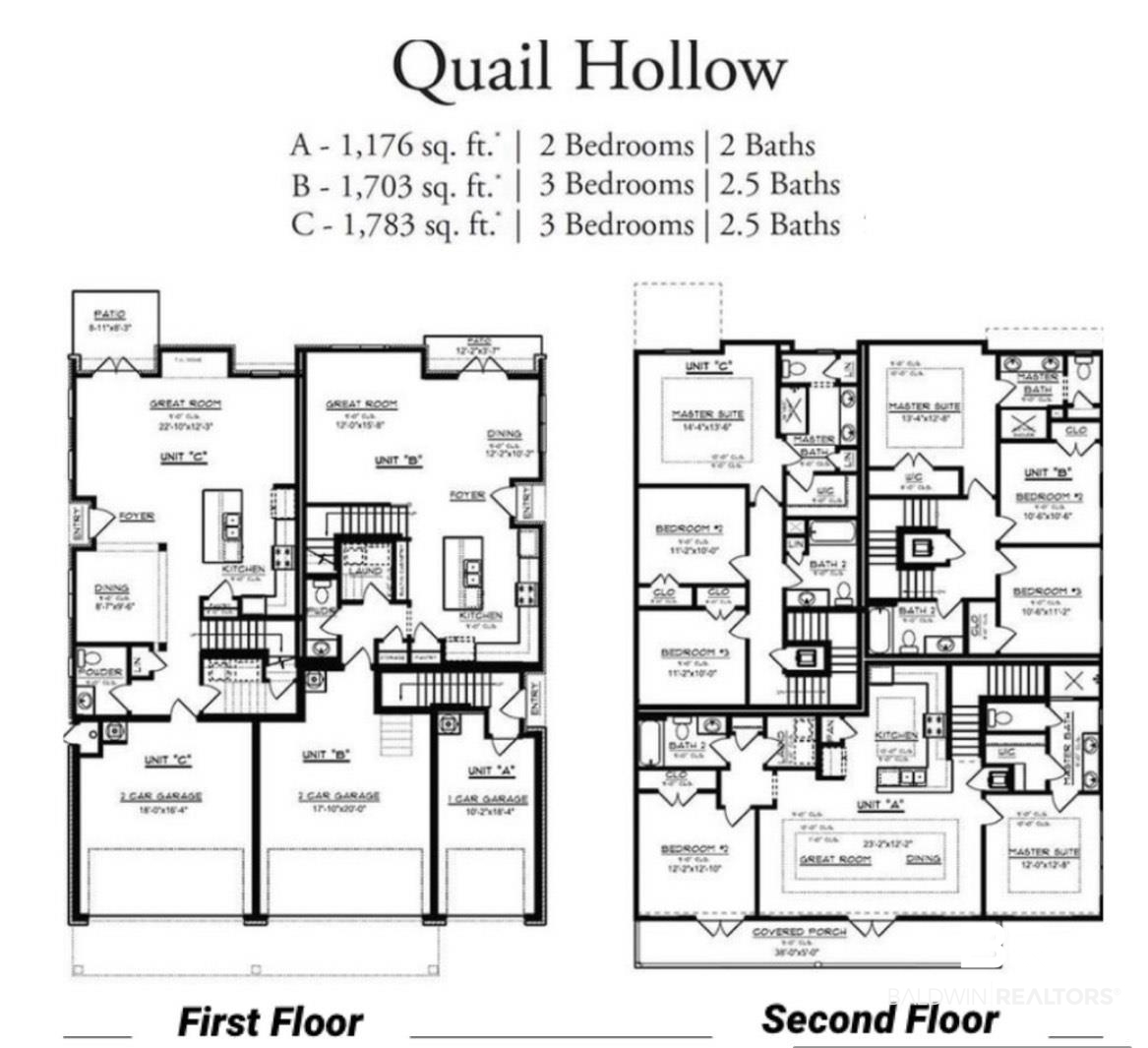 6867 Spaniel Drive, Unit B Daphne, AL 36527 - Photo 36 of 36 Floor plan