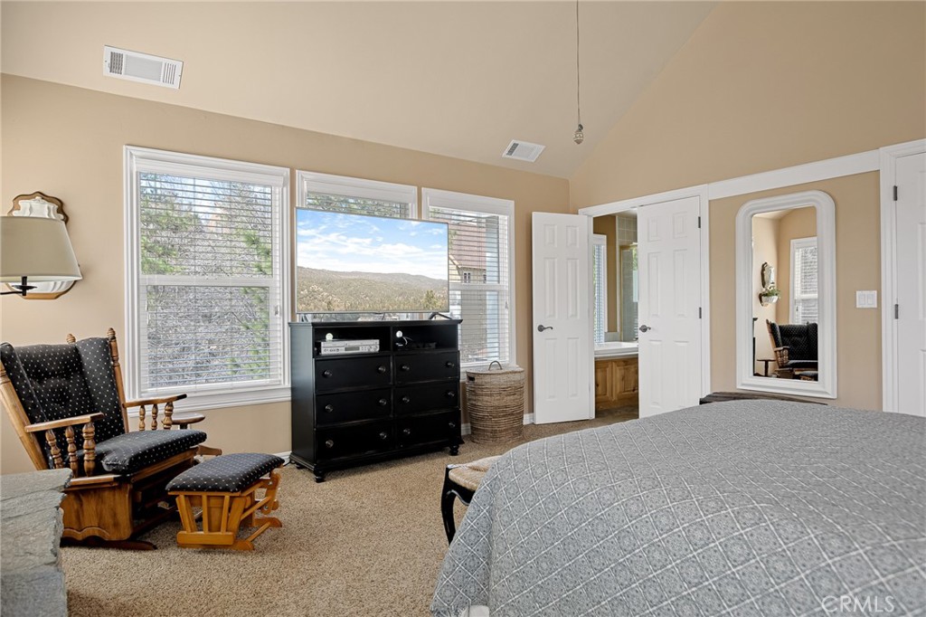 28111 Grenoble Drive Lake Arrowhead, CA 92352 - Photo 24 of 40 a bedroom with furniture and a window