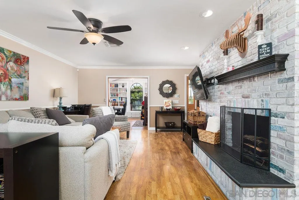 10750 Anaheim Drive La Mesa, CA 91941 - Photo 6 of 34 a living room with furniture and a fireplace