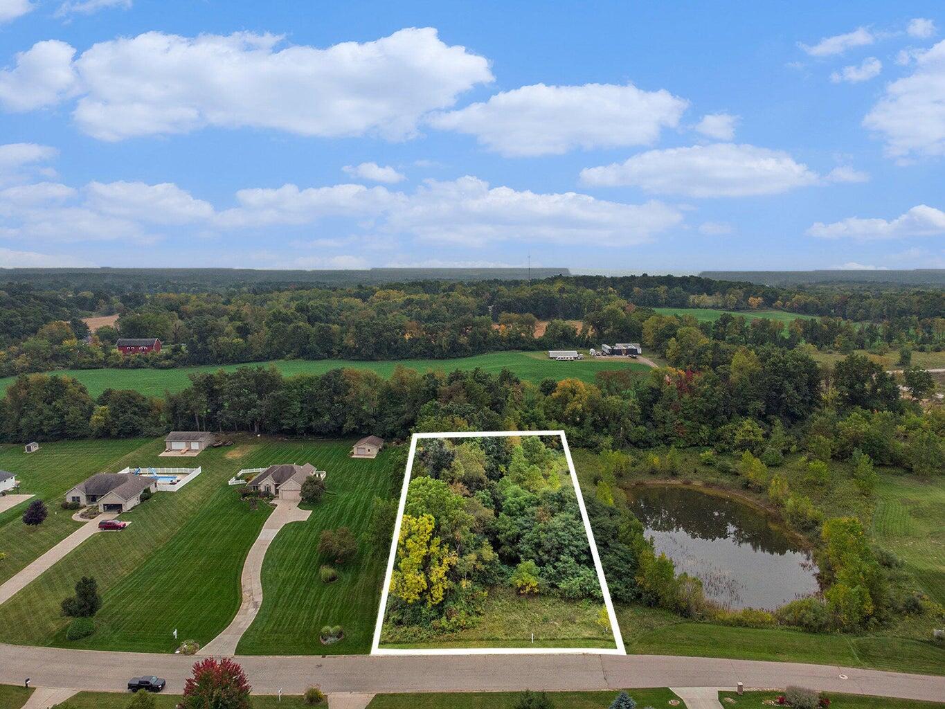 V/l Lindsey Road Jackson, MI 49201 - Photo 1 of 6 Aerial Pic with Lot highlighted