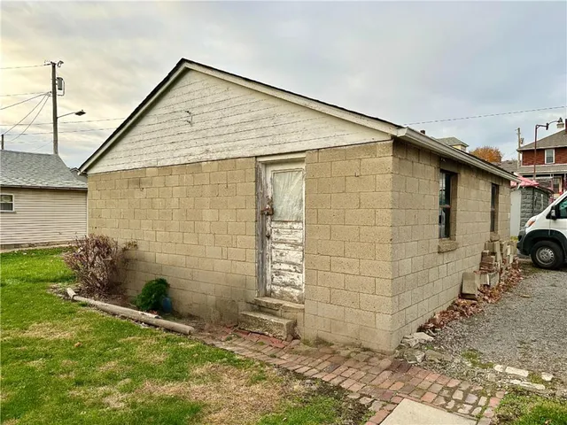a backyard of a house
