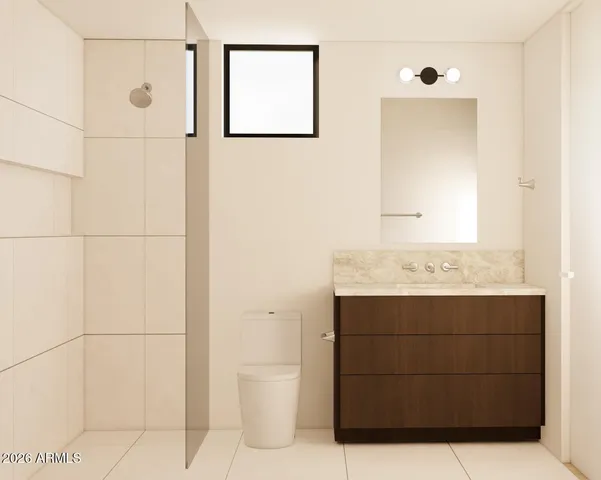 a bathroom with a sink and mirror