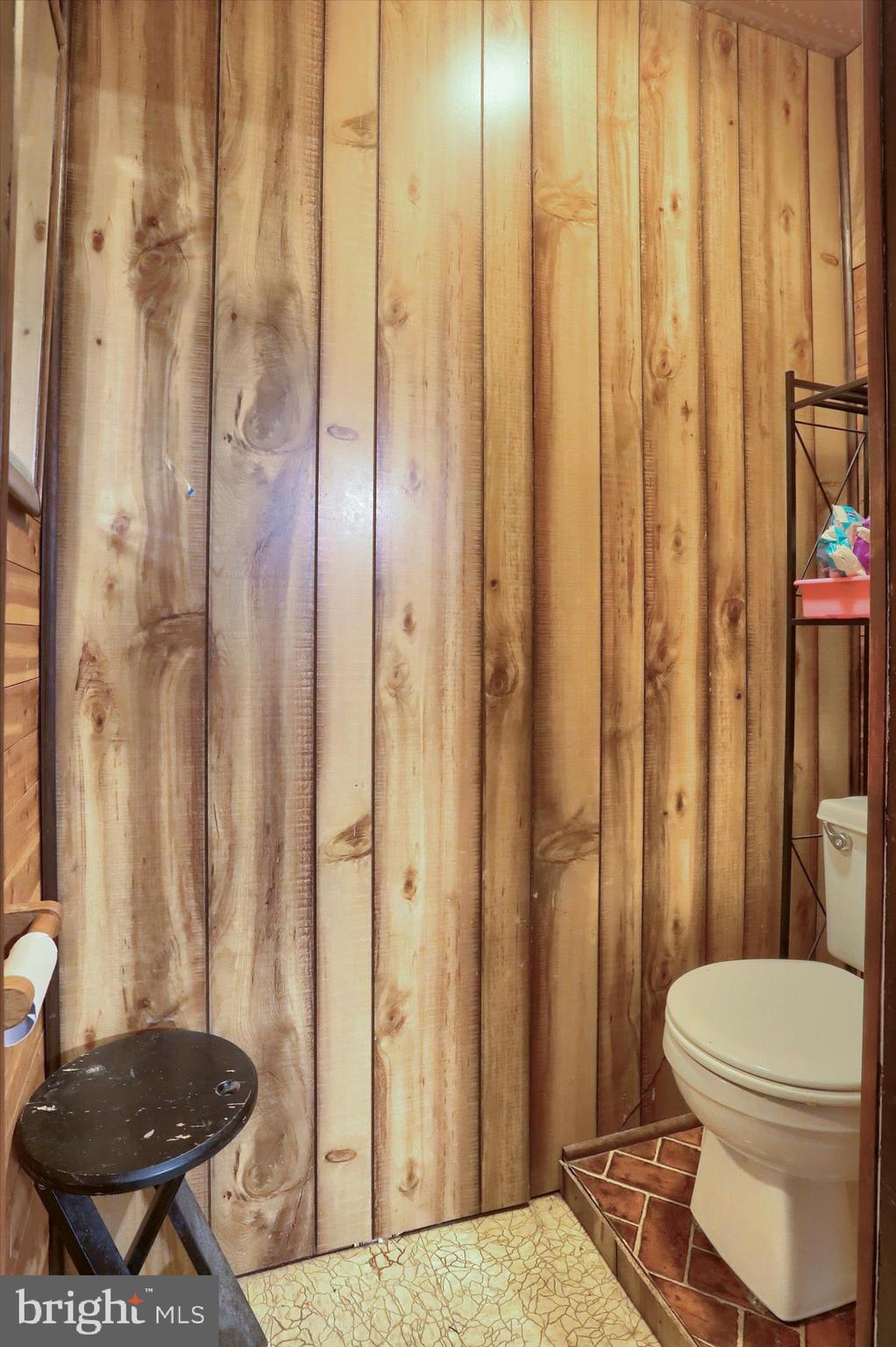 1110 Main Street Harrisburg, PA 17113 - Photo 17 of 37 a bathroom with a toilet and a shower curtain