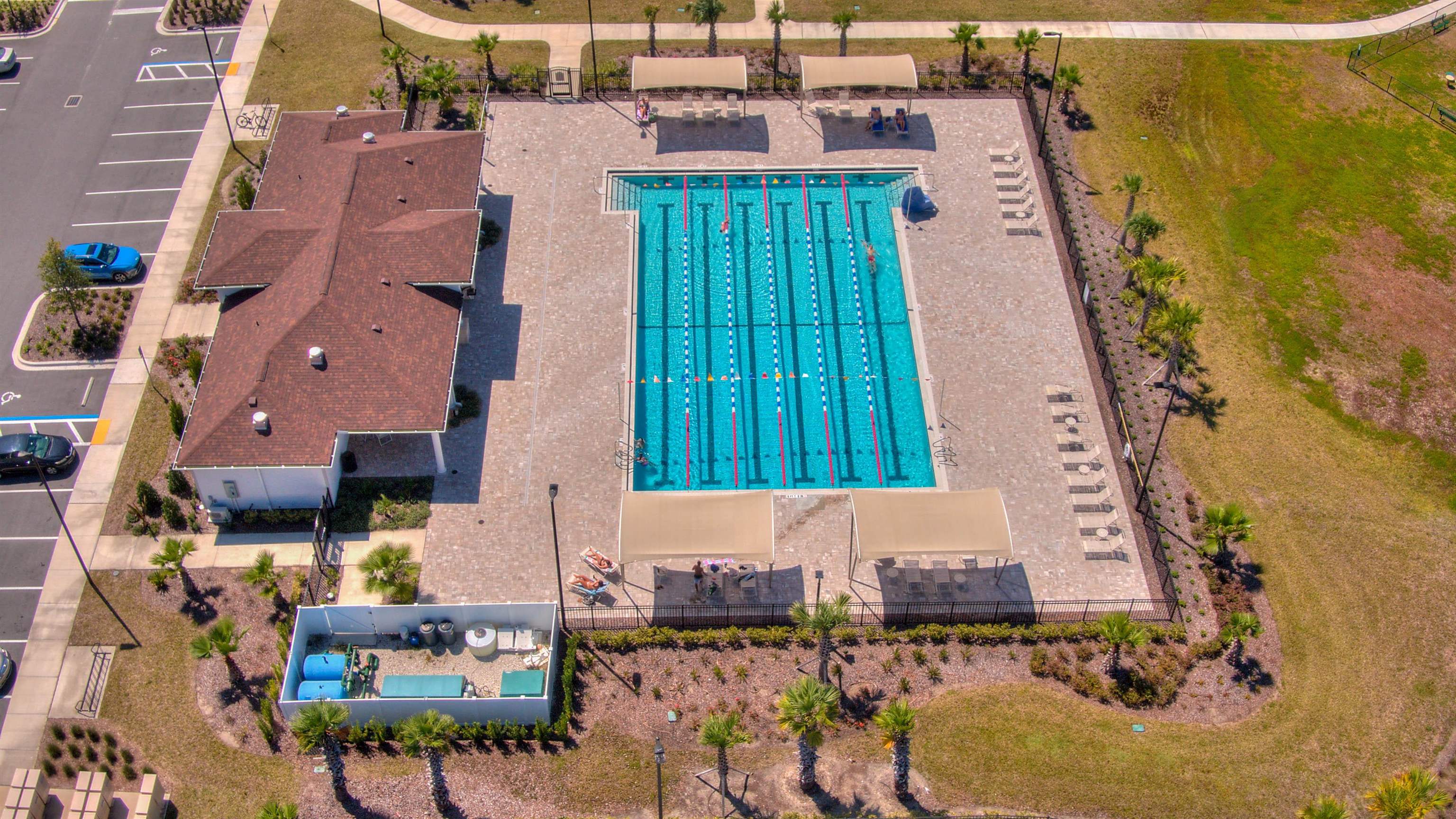 130 Huesca Court St. Augustine, FL 32084 - Photo 42 of 63 an aerial view of a house with a swimming pool