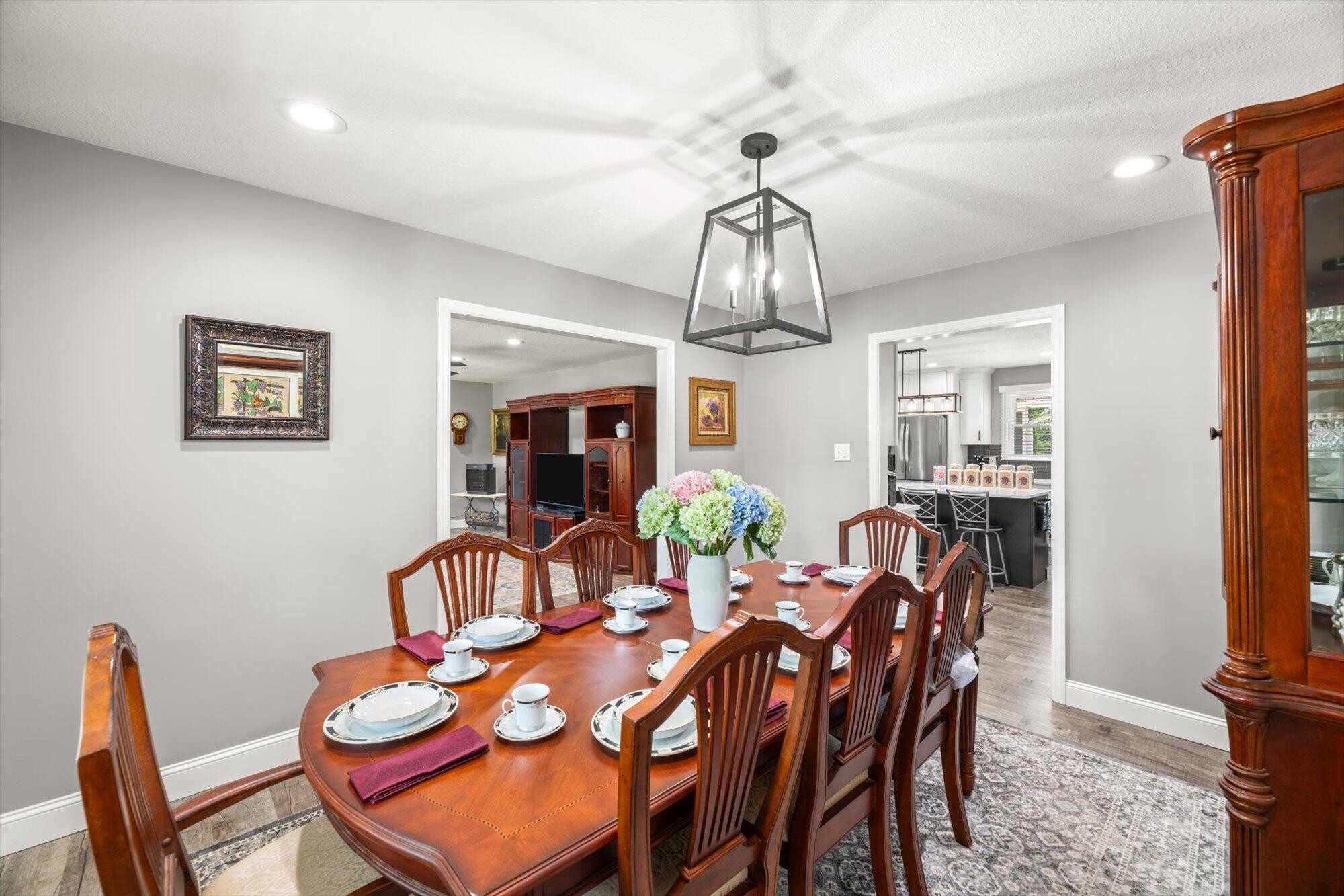 137 County Road 146 Riceville, TN 37370 - Photo 19 of 58 a view of a dining room with furniture and chandelier
