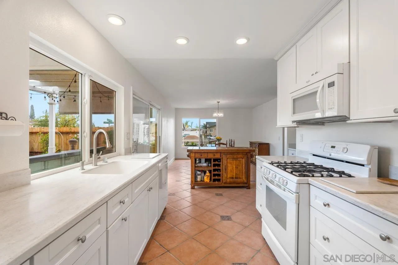 801 Ladysmith Drive El Cajon, CA 92020 - Photo 10 of 38 a kitchen with kitchen island granite countertop a sink and cabinets