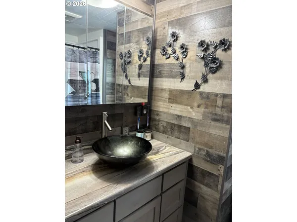 a close view of a sink and a utility room