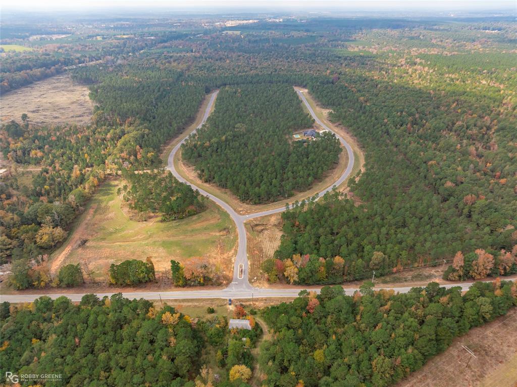 201 Millwood Loop, Unit 1 Minden, LA 71055 - Photo 20 of 21 an aerial view of a house with a yard and lake view