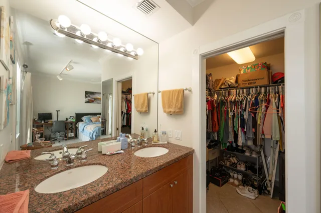 a view of swimming pool with seating area