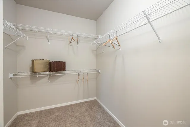 a bathroom with a shower and a glass door