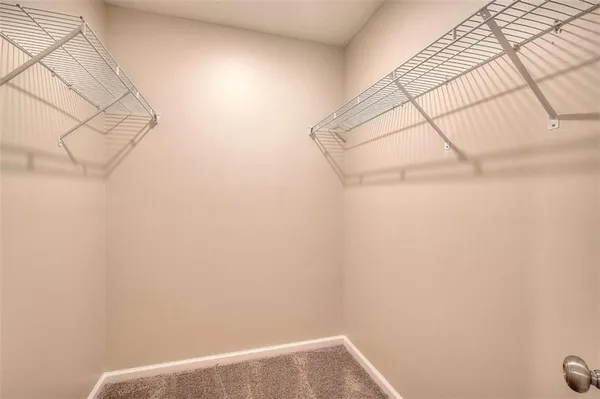 a view of small space with empty racks