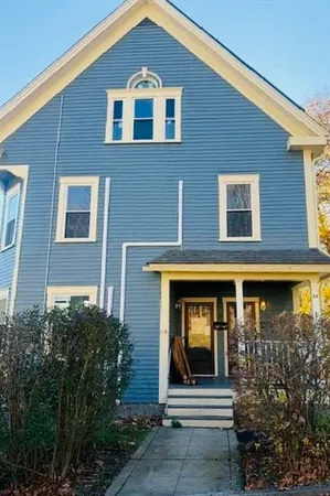 a front view of a house