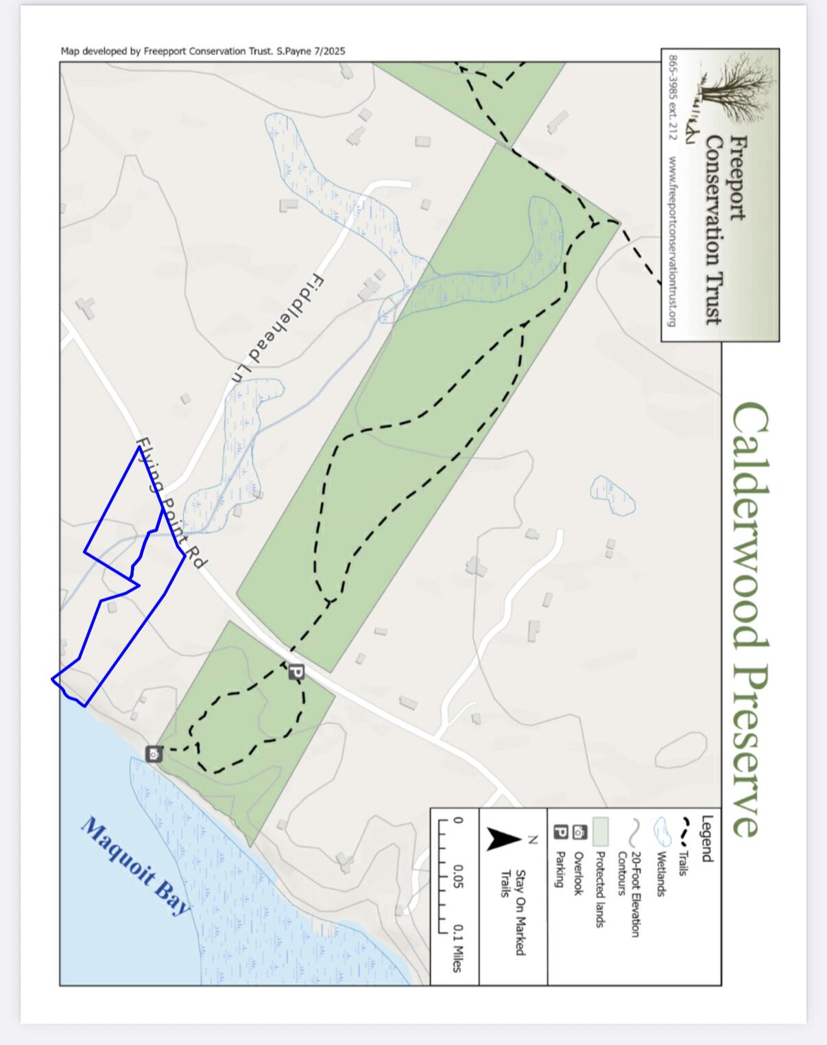 19-8 Flying Point Road Freeport, ME 04032 - Photo 19 of 28 Lots with Calderwood Preserve Map