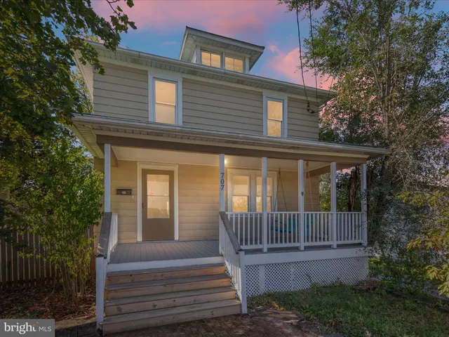 a view of a house with a deck