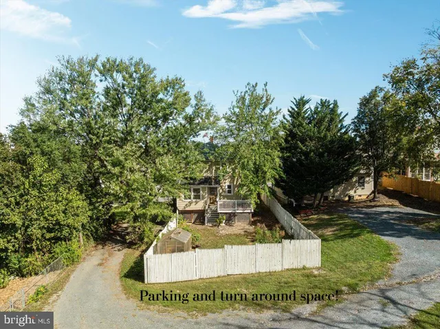 a house view with a garden space