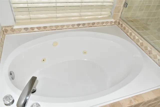 a close up of a bathtub