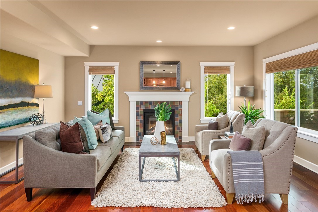 110 N 50th Street Seattle, WA 98103 - Photo 14 of 25 a living room with furniture fireplace and a large window