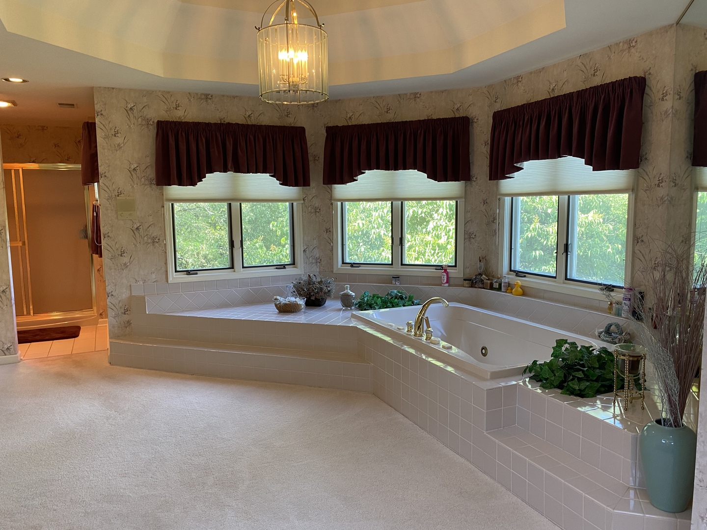 5801 Port Clinton Road Long Grove, IL 60047 - Photo 18 of 38 a spacious bathroom with a large tub and shower