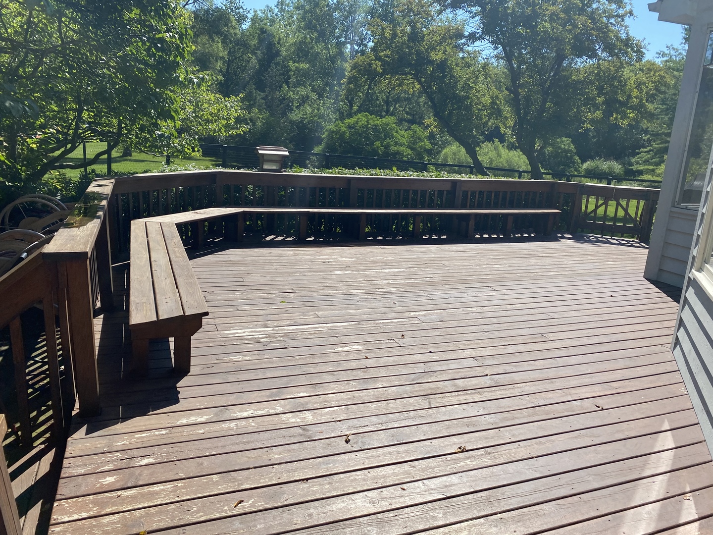 5801 Port Clinton Road Long Grove, IL 60047 - Photo 26 of 38 a view of deck with mountain view and wooden floor