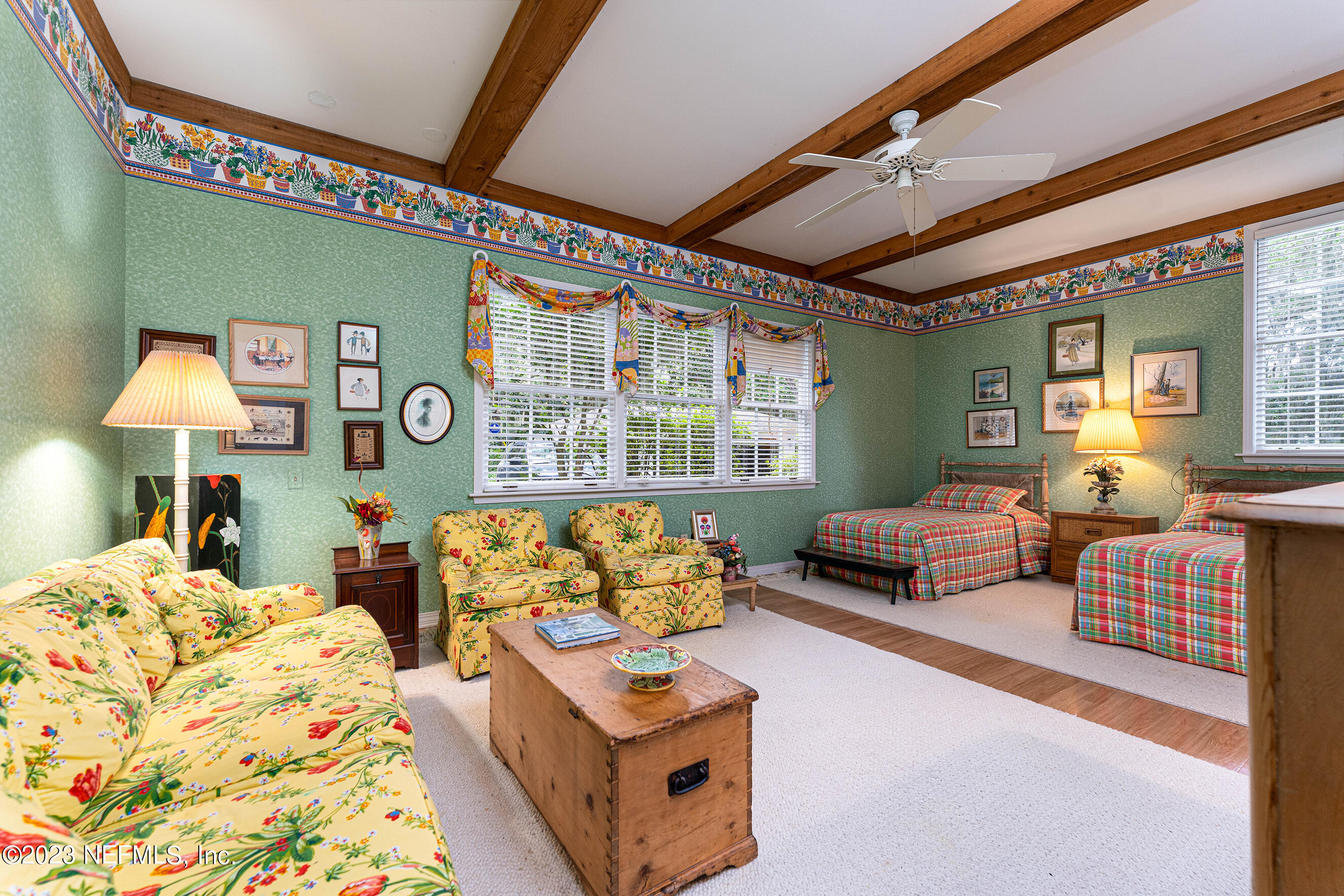 6975 Old Church Road Fleming Island, FL 32003 - Photo 31 of 53 a bedroom with furniture and a large window