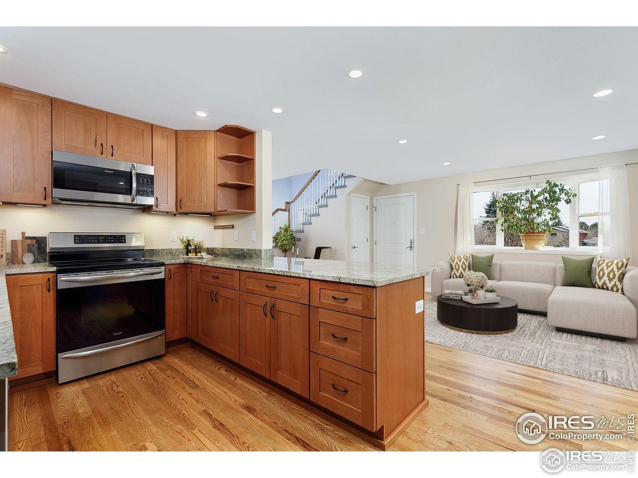 1345 Georgetown Road Boulder, CO 80305 - Photo 22 of 38 Gorgeous garnet granite countertops in the newly remodeled kitchen