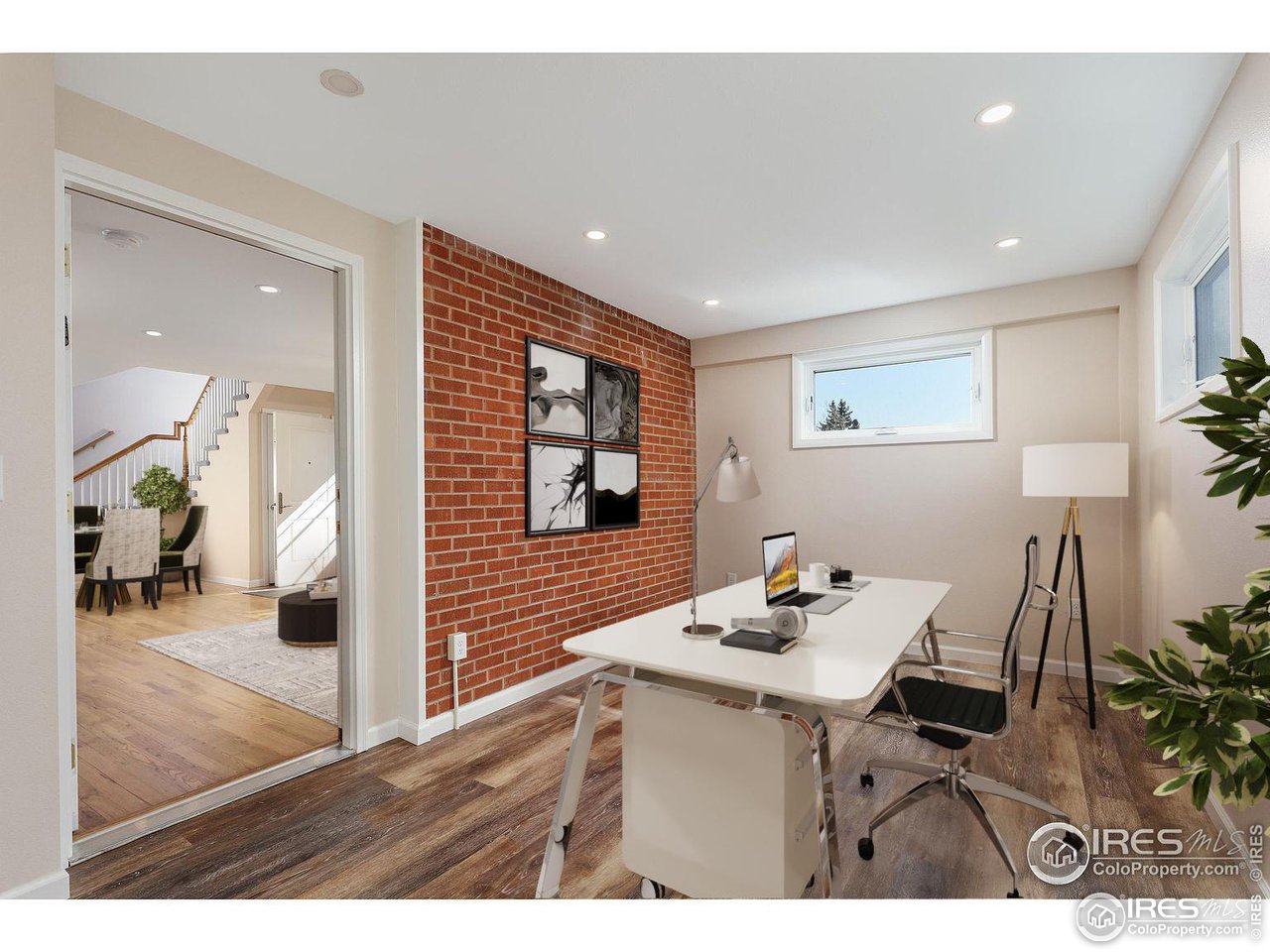 1345 Georgetown Road Boulder, CO 80305 - Photo 7 of 38 Virtually staged as office | mother-in-law suite w/ laundry, bathroom & separate entrance// option 2 -- bedroom//option 3 -- rec/tv room