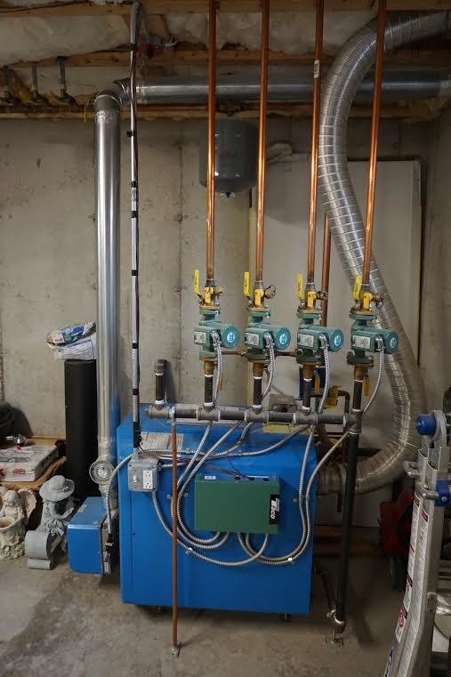 71 North Parish Road Turner, ME 04282 - Photo 31 of 35 5 section Budarus Boiler direct...