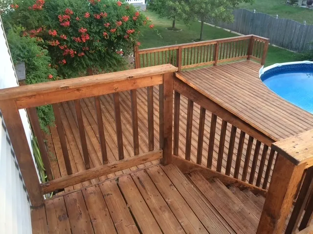 a view of deck and patio