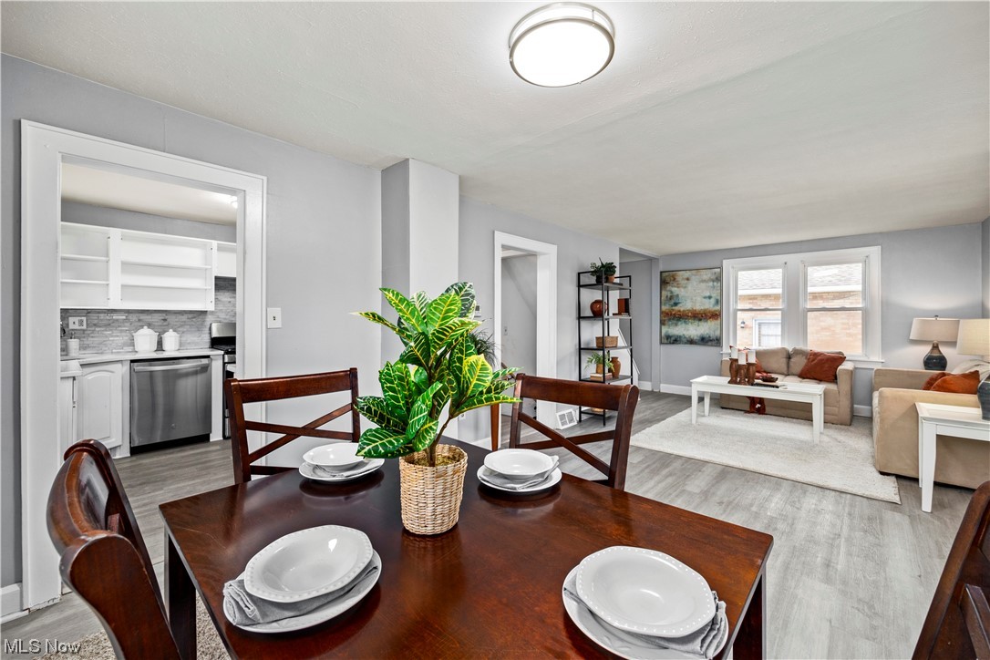 9284 Berkshire Road Parma Heights, OH 44130 - Photo 4 of 17 View of wood floored dining area