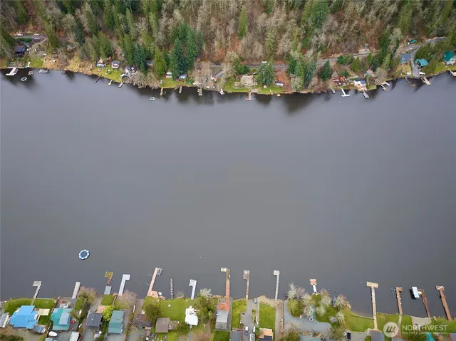 a view of a street with a mountain view