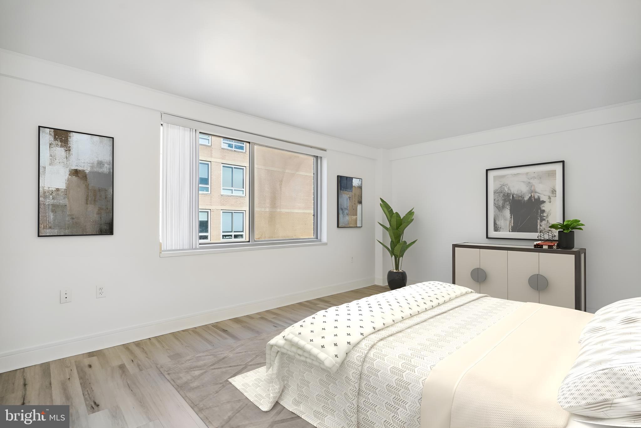 800 4th Street Southwest, Unit S120 Washington, DC 20024 - Photo 6 of 20 Primary bedroom has space to prepare & relax!