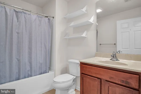 a view of an empty garage