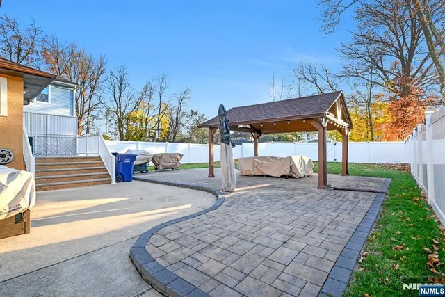 a view of a house with a patio