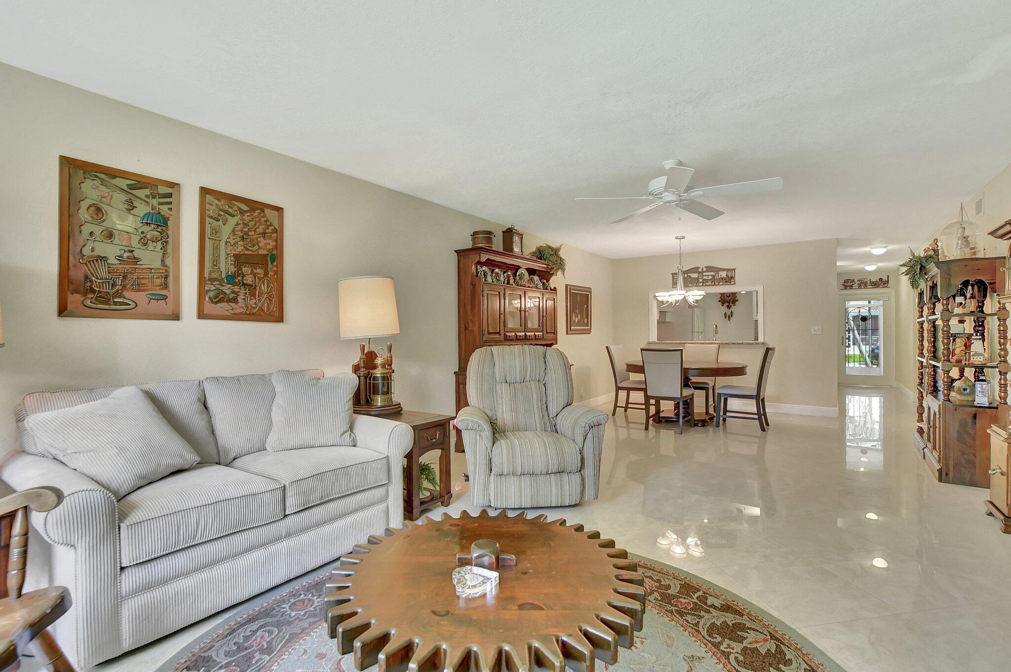 9070 Fairbanks Lane, Unit 4 Boca Raton, FL 33496 - Photo 14 of 39 LIVING ROOM