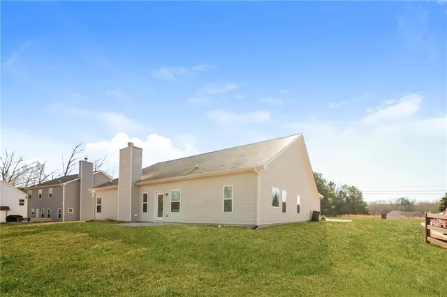 a house view with a garden