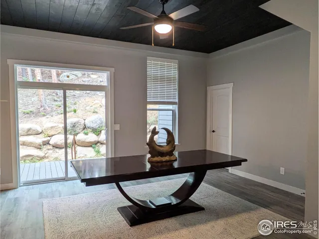 a room with furniture and window