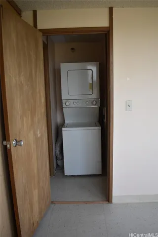 a utility room with a washer and dryer