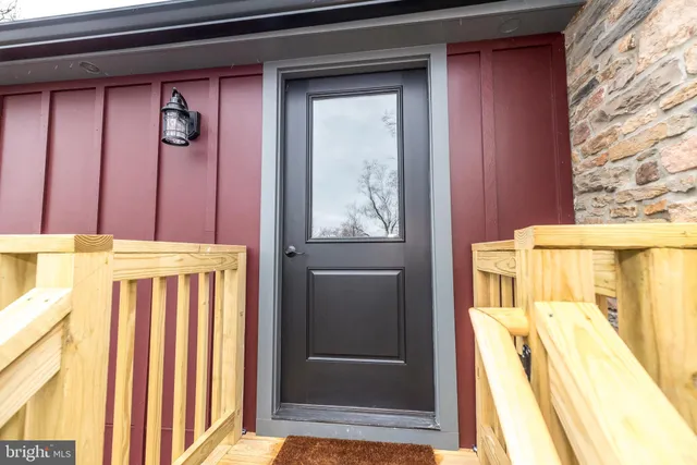a view of front door