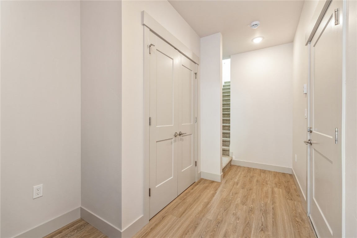628 Montezuma Road, Unit D2 Keystone, CO 80435 - Photo 13 of 28 a view of hallway with wooden floor