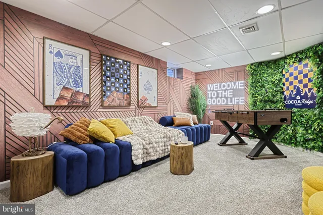 a outdoor living space with furniture