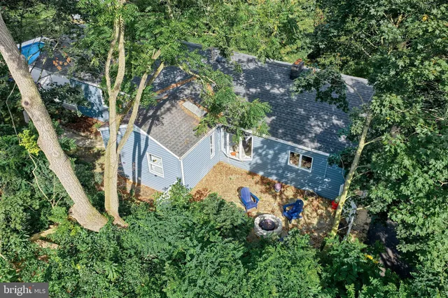 a view of a chairs and table in the yard