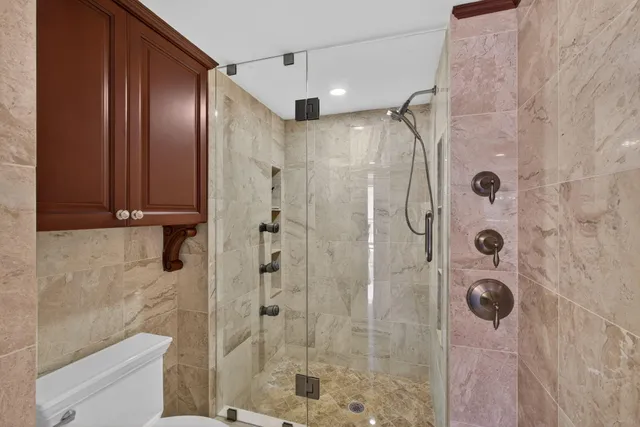 a view of a swimming pool with a outdoor space