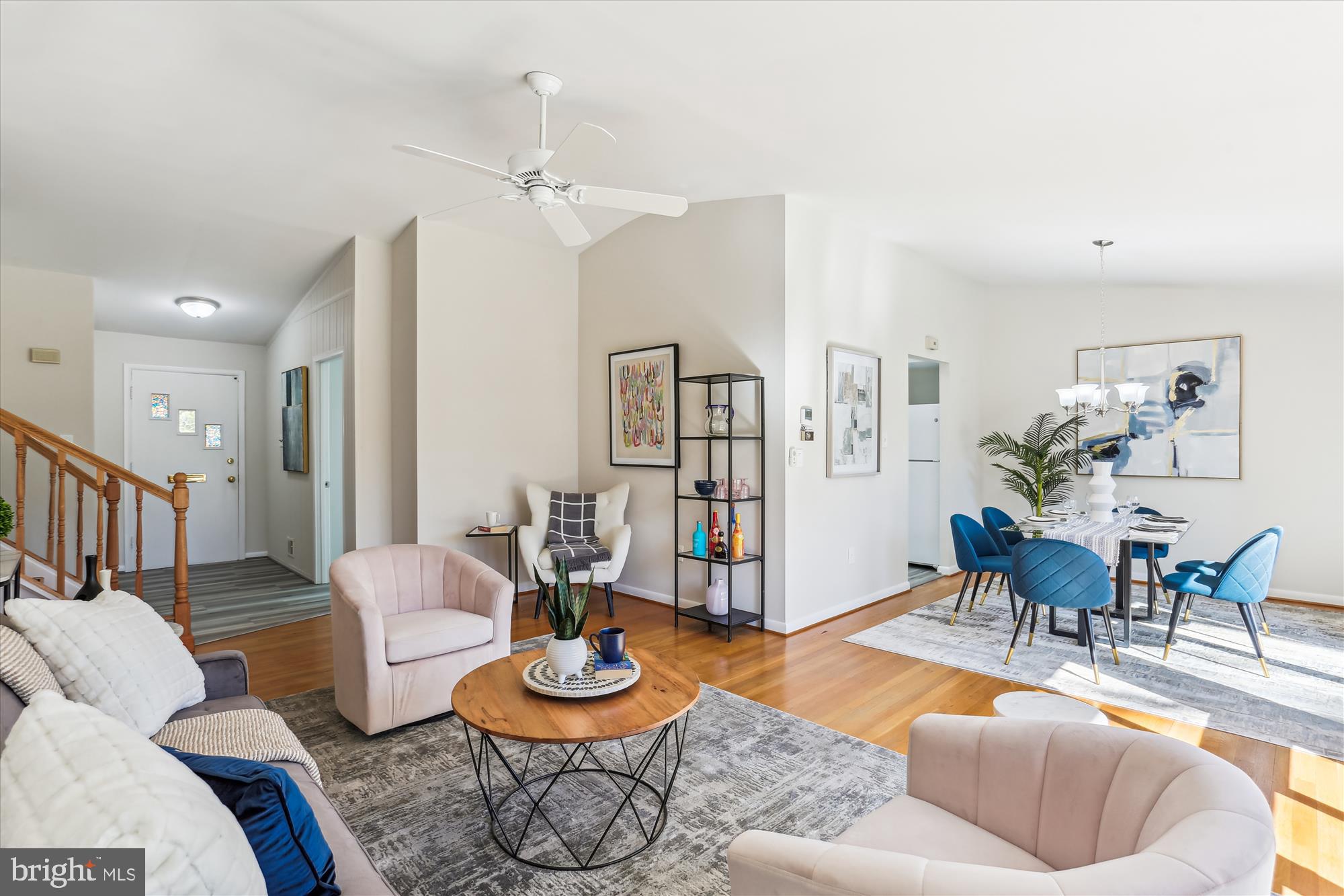 9 Fulham Court Silver Spring, MD 20902 - Photo 49 of 53 a living room with furniture and a wooden floor